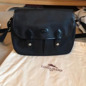 Longchamp nylon messenger bag